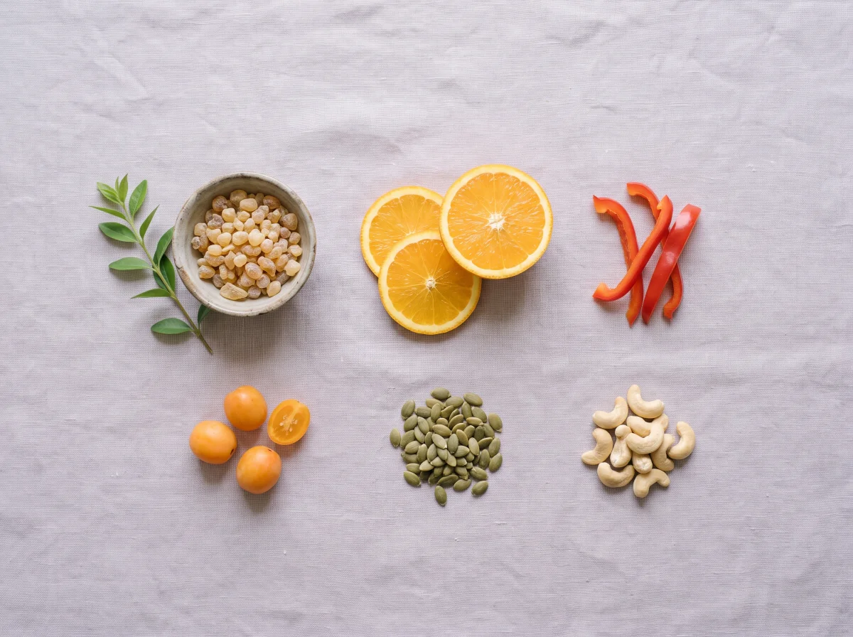 Boswellia serrata, PABA, vitamin C i cink